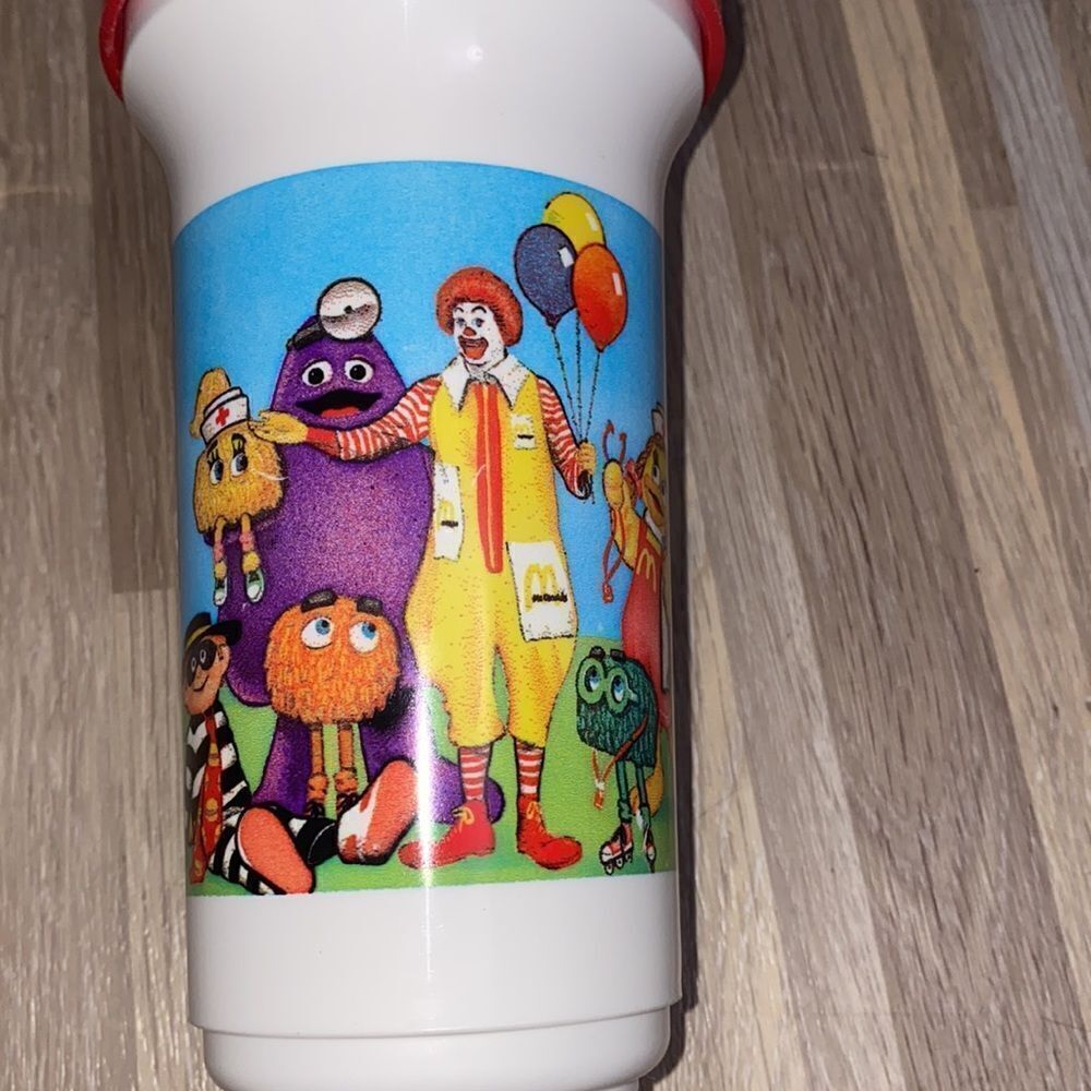 McDonald’s Vintage tumbler cup kids soppy cup 90s rare collectible cups